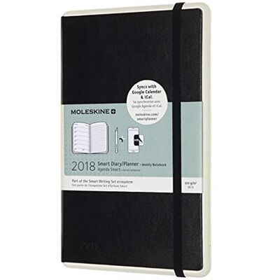 Moleskine 2018 + Paper Tablet Smart Planner I Settimanale Per Smartpen Pen+ I Sincronizza Gli Appunti Scritti A Mano I Agenta Digitale Portatile Nero Moleskine 2018 + Paper Tablet Smart Planner I Settimanale Per Smartpen Pen+ I Sincronizza Gli Appunti Scritti A Mano I Agenta Digitale Portatile Nero