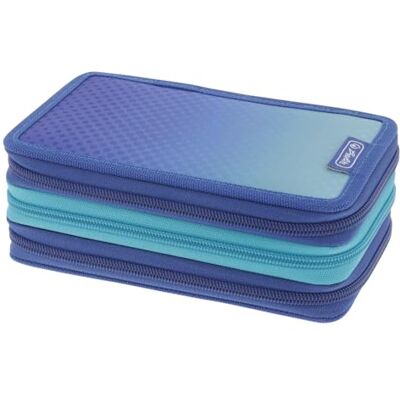 Herlitz Etui TriCase 31-delig gevuld, Dip Dye Blue/Turquoise, 1 stuk, Dip Dye Blue/Turquoise, modern Herlitz Etui TriCase 31-delig gevuld, Dip Dye Blue/Turquoise, 1 stuk, Dip Dye Blue/Turquoise, modern