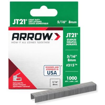 Arrow Nietjes Jt21 Doos 1000-5/16", Zilver Arrow Nietjes Jt21 Doos 1000-5/16", Zilver