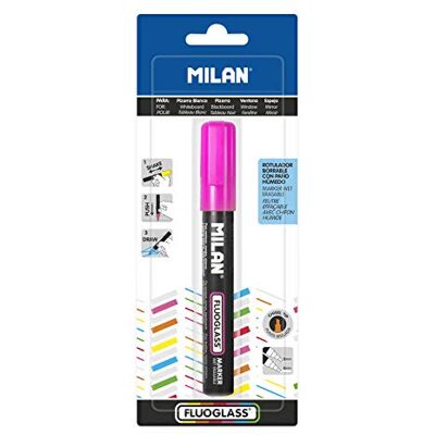 MILAN Blister marcador Fluoglass 2-4mm, roze NUEVO MILAN Blister marcador Fluoglass 2-4mm, roze NUEVO