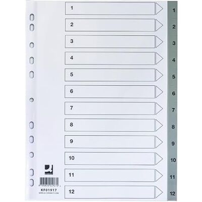 Q-Connect KF01917 scheidingsbladen van karton Q-Connect KF01917 scheidingsbladen van karton