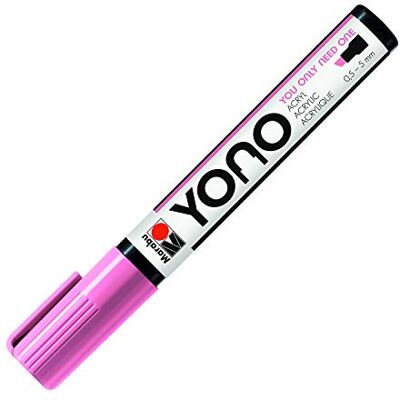 Marabu 12400102033 YONO marker, roze 033, veelzijdige acrylstift met Japanse wigvormige punt 0,5-5 mm, op waterbasis, lichtecht en waterbestendig, voor bijna alle ondergronden Marabu 12400102033 YONO marker, roze 033, veelzijdige acrylstift met Japanse wigvormige punt 0,5-5 mm, op waterbasis, lichtecht en waterbestendig, voor bijna alle ondergronden