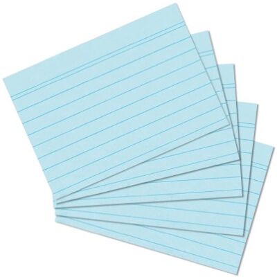 Herlitz 1150507 Index Card A5 Pack van 100 Blauw Herlitz 1150507 Index Card A5 Pack van 100 Blauw