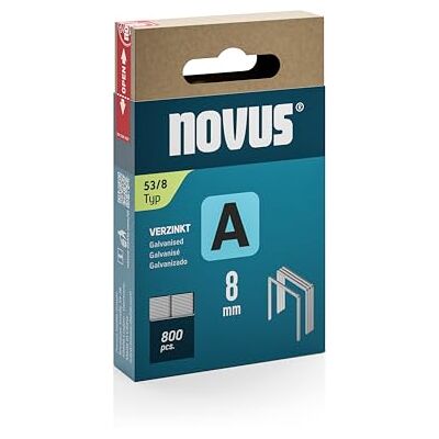 Novus Tools 042-0777 Fijndraadklem A Tackerclip type 53, grijs, 8 mm Novus Tools 042-0777 Fijndraadklem A Tackerclip type 53, grijs, 8 mm