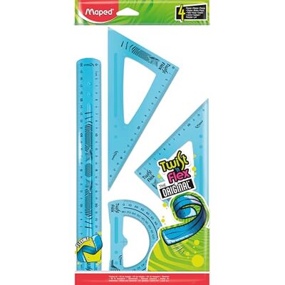 Maped Maxi kit Twist'n Flex - Geometrieset - 4 Stuks Maped Maxi kit Twist'n Flex - Geometrieset - 4 Stuks