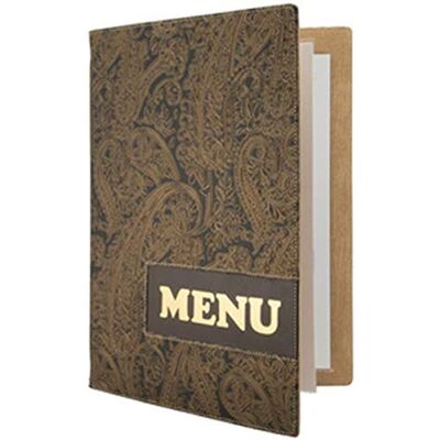 SECURIT Design lederlook A4 menukaart, incl. 1 dubbele inleg voor menu's (voor 4 pagina's A4) SECURIT Design lederlook A4 menukaart, incl. 1 dubbele inleg voor menu's (voor 4 pagina's A4)