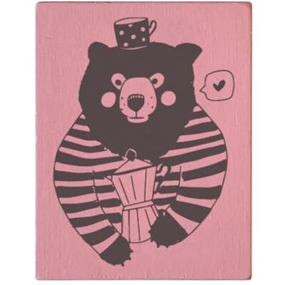 May and Berry Houten stempel Beer, 35x45mm May and Berry Houten stempel Beer, 35x45mm