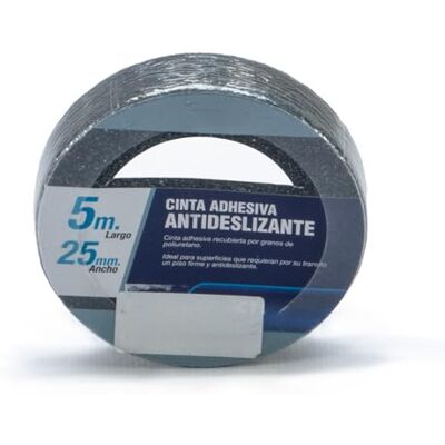 WatioWave Antislip tape, 25 mm breed en 5 m lang, perfect voor gladde oppervlakken. Verhoogt de veiligheid in huis, kantoor en doe-het-zelfprojecten. WatioWave Antislip tape, 25 mm breed en 5 m lang, perfect voor gladde oppervlakken. Verhoogt de veiligheid in huis, kantoor en doe-het-zelfprojecten.