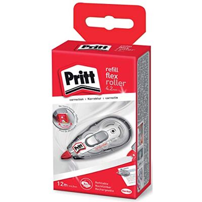 Pritt Correctieroller Refill Flex Midway met flexibele punt, push & pull functie, navulbaar, direct overschrijfbaar, lengte ca. 12 m, breedte ca. 4,2 mm Pritt Correctieroller Refill Flex Midway met flexibele punt, push & pull functie, navulbaar, direct overschrijfbaar, lengte ca. 12 m, breedte ca. 4,2 mm