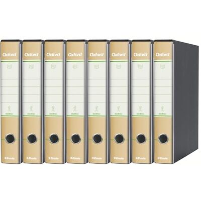 Esselte Oxford Green Recorder met mechanisme nr. 1 in protocolformaat met 5 cm rug, 100% gerecycled papier, 8 stuks, 397840501 Esselte Oxford Green Recorder met mechanisme nr. 1 in protocolformaat met 5 cm rug, 100% gerecycled papier, 8 stuks, 397840501