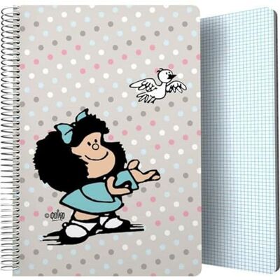 Grafoplás Mafalda Bird notitieboek, meerkleurig, DIN A4, 80 vellen, merk: Mafalda EAN: 8413623171439 Grafoplás Mafalda Bird notitieboek, meerkleurig, DIN A4, 80 vellen, merk: Mafalda EAN: 8413623171439