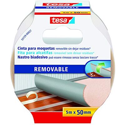 tesa 55729-00021-00 afneembare biadhesive tape, 5 m: 50 mm tesa 55729-00021-00 afneembare biadhesive tape, 5 m: 50 mm