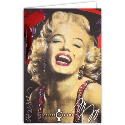 Les Collections Rétro Celebrity Icons Kaart met officiële licentie Sidney Maurer Marilyn Monroe Amerikaanse zangeres actrice Witte open kaart 23 x 17 cm met witte envelop 12 x 17,5 cm voor verjaardag, vertrek met Les Collections Rétro Celebrity Icons Kaart met officiële licentie Sidney Maurer Marilyn Monroe Amerikaanse zangeres actrice Witte open kaart 23 x 17 cm met witte envelop 12 x 17,5 cm voor verjaardag, vertrek met
