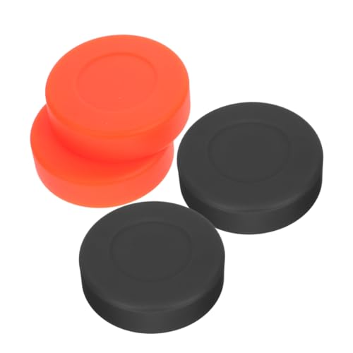 HANABASS 4 Stuks platte ijshockeybal straathockeypucks zaalhockeypuck IJshockeypuck PVC-puck sport accessoires hockey pucks ijshockey spel puck hockey speelgoed verstelbaar yoga bal