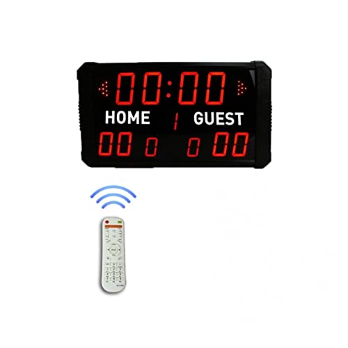WZLMZ Multisport Indoor Scorebord 24S Shot Clock LED Scorebord Elektronisch Digitaal voor Basketbal Voetbal Multisport Scorebord Timer (Kleur: Scorebord-afstandsbediening, Maat: 1)