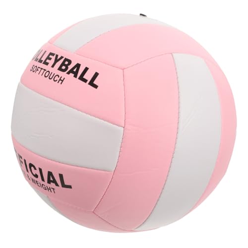 Toddmomy 5 pu lederen volleyballen pu oefentrainingsbal speelbal zandvolleybal pu oefensportbal sportbal voor buiten volleybal trainen strand volleybal strandbal zacht sport bal apparatuur