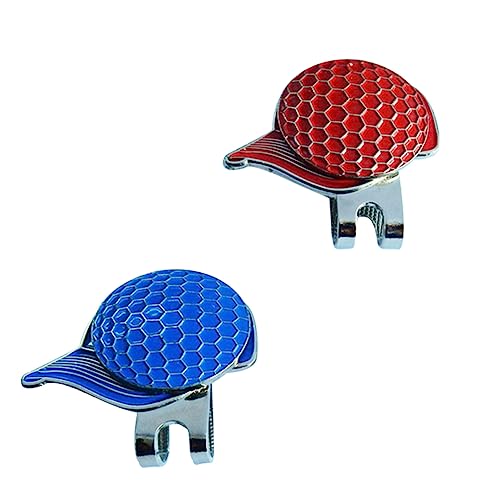 Yardwe Golfbal Marker 2 Stuks Markeringen Bal Marker Hoed Clip Hulpmiddel Voor Het Markeren Van Ballen Golf Bal Markeringen