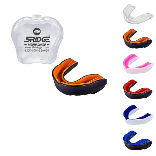 5RIDGE Gum Shield Mondbeschermer Volwassen Jeugd & Junior Gum Shield voor Alle Contact Sport Mondbeschermer Boksen, MMA, Gum Shield Rugby, Voetbal, Lacrosse, Hockey Mondbeschermer (Junior Onder 11 jaar,