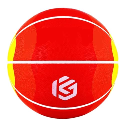 SNUFF Basketballen Nr. 7 Volwassen Slijtvast Basketbal Cadeau Basketbalbal Zacht Leergevoel Nr. 5 Trainingsbasketbal Anti Slip Basketbal (Color : Red, Size : A)