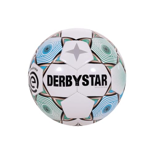 Derbystar Voetbal Eredivisie Mini 23/24 Training- en Wedstrijdbal voor Voetbal Officiële Wedstrijdbal Duurzaam PU-materiaal Hoge Zichtbaarheid - Maat Mini