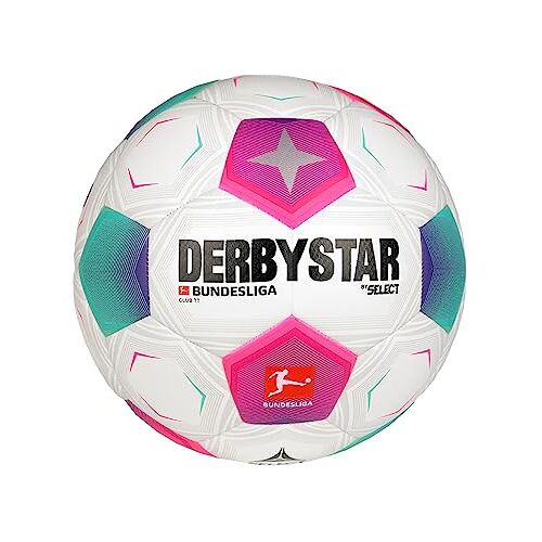 Derbystar Bundesliga Club TT v23 Voetbal voor volwassenen, uniseks, wit, maat 5