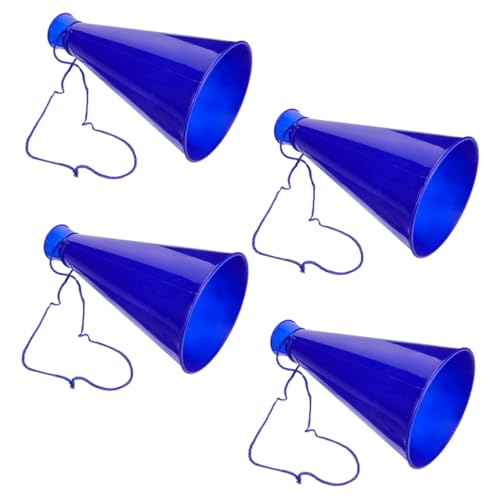 Sosoport 4 Stuks Cheerleading-megafoons Megafoon Lawaaimaker Noisemaker Speelgoed Feestartikelen Cheer Voetbalfeesthoorn Voetbal Cheer Megafoon Voetballen Telefoon Kleuter Microfoon Plastic