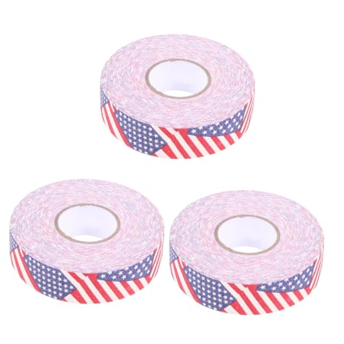 CLISPEED 3 Stuks Bedrukte Hockeysticktape Griptape Voor Hockey Maple Hockeystick Tape Omslag Voor Hockeysticks Atletische Banden Hockeystick Plakband Tape Stoffen Tape Sport- Basketbal