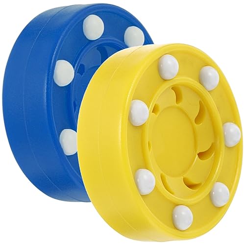 Yardwe 2 Stuks hockey rollerbal ijshockeypucks sport- ijshockeyballen hockey pucks ijshockey speelgoed ijshockey accessoires volwassen rolschaatsen straathockey set kind buikspieren