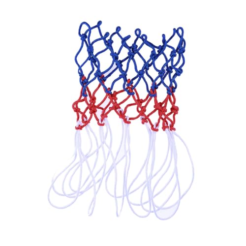 BESPORTBLE 2 Stuks Gevlochten Basketbalnet Mand Basketbalbord Basketbalnet Basketbal Net Gevlochten Veelkleurig Basketbalnet Bal Rek Basketbalnet Met Balframe Basketbal Standaard Weven