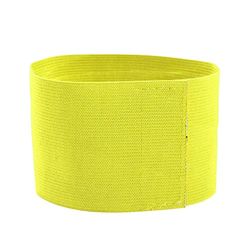 VGEBY1 Voetbal kapitein armband, kapitein armband, voetbalarmbanden sport brassard voor voetbal hockey rugby netbal tennis basketbal (geel)