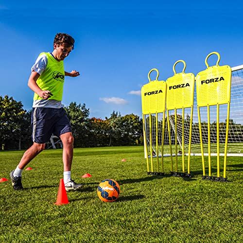 FORZA Voetbal vrijetrapmannequins [Mini/Junior/Senior] Versterkt PVC met basis (Junior   1,52M, 1 Stuk)