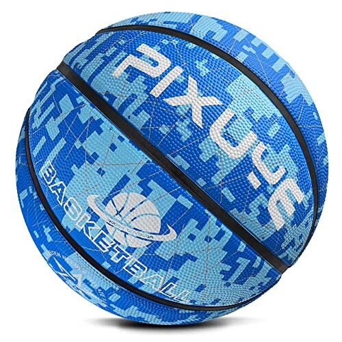 Jicsetk Basketbal, basketbal maat 5, mini basketbal voor kinderen, outdoor indoor basketbal voor kinderen, blauw 3