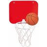 Begoon Mini-basketbalmand – basketbalmand voor kantoor of toilet – cadeau (rode achtergrond)