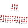 SUPVOX 60 Pcs Mini Voetbal Kids Voetbal Tafel Spel Voetbal Ballen Tafel Spel Voetbal Ballen Tafelvoetbal Ballen Tafelvoetbal Spel Ballen Kleine Bal Kind Plastic Tafeltennis