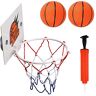 SZQIUNUBI Kantoorbasketbal, mini-basketbalkorf, kinderkamer, mini-basketbalset met 2 stuks ballen en 1 opblaaspomp, met zuignap voor badkamer, kantoor, tafelbasketbal