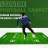 SUCRFXJ Voetbalvoetstaptrainingsmat, extra voetstapmat for dribbelcontrole, antislip reguliere trainingssysteemdeken met 5 schijfkegels, for voetbaltraining met balcontrole for jongeren/volwassenen