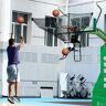 NUNETH Basketbal Retoursysteem Basketbal Rebounder Netto Retoursysteem Draagbare Shottrainer, Hangende Basketbalretourbevestiging voor Binnen-buitenring, Grote Metalen Ballenvanger