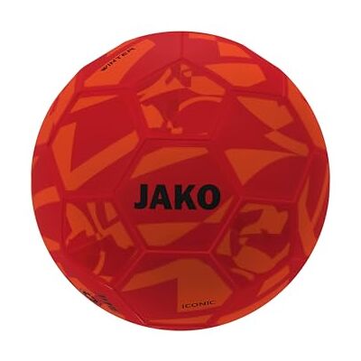 JAKO Winterball Iconic, oranje/rood/zwart, 5 JAKO Winterball Iconic, oranje/rood/zwart, 5
