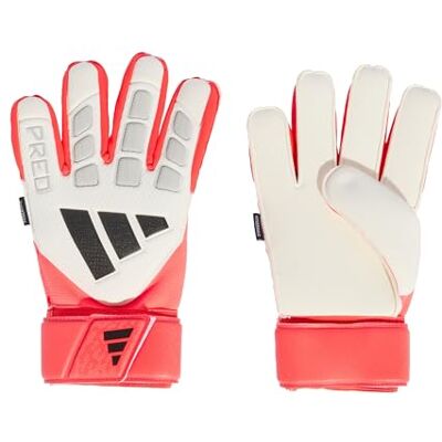 adidas Unisex adulto PREDATOR GOALKEEPER GLOVE MATCH FINGERSAVE, white/lucid red/black, 7.5 adidas Unisex adulto PREDATOR GOALKEEPER GLOVE MATCH FINGERSAVE, white/lucid red/black, 7.5