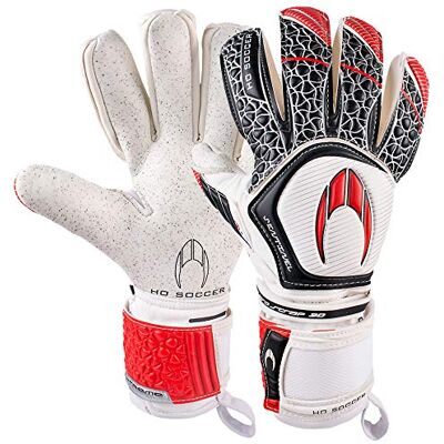 HO Soccer Sentinel Negative Extreme keepershandschoenen, unisex voor volwassenen 40,5 wit/zwart/rood HO Soccer Sentinel Negative Extreme keepershandschoenen, unisex voor volwassenen 40,5 wit/zwart/rood