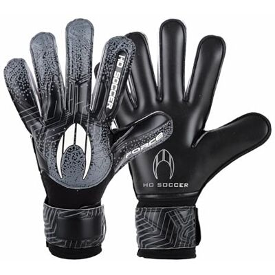 HO Soccer Force Black keepershandschoenen, uniseks, kinderen, zwart/grijs, maat HO Soccer Force Black keepershandschoenen, uniseks, kinderen, zwart/grijs, maat