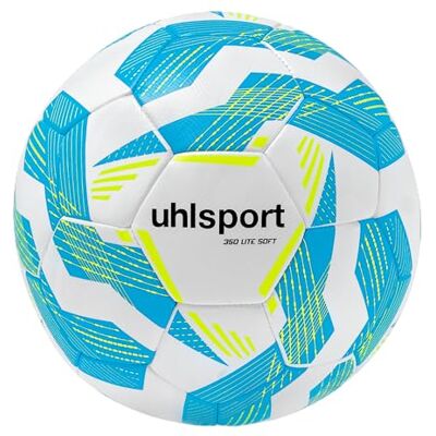 Uhlsport Voetbal LITE Soft 350 wit/ijsblauw/fluo geel, maat 4, 5 Uhlsport Voetbal LITE Soft 350 wit/ijsblauw/fluo geel, maat 4, 5