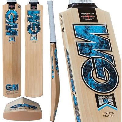 Gunn & Moore GM, DIAMOND, Ben Stokes Range, Cricket Bat, DXM, TOETEK, NOW Technologies, Prime Engelse Wilg, Made In England, Blauw, Maat 5 Gebruikershoogte 150-157cm Gunn & Moore GM, DIAMOND, Ben Stokes Range, Cricket Bat, DXM, TOETEK, NOW Technologies, Prime Engelse Wilg, Made In England, Blauw, Maat 5 Gebruikershoogte 150-157cm
