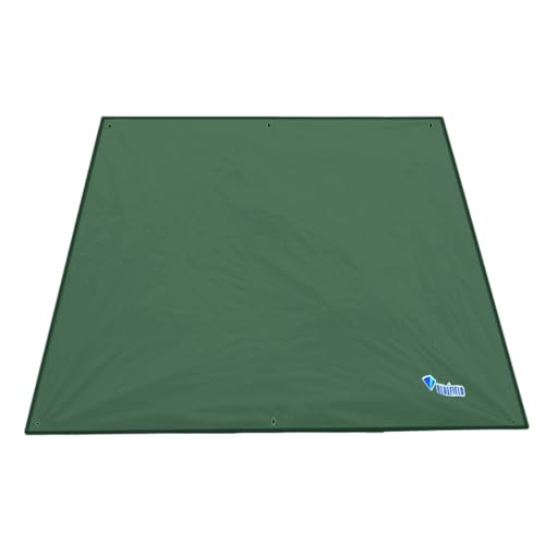 Azarxis Waterdicht tentzeil, dekzeil voor hangmat, tenttapijt, voortenttapijt, voortentvloer voor outdoor, camping, zandstrand (legergroen, S 1,5 x 2,2 m)