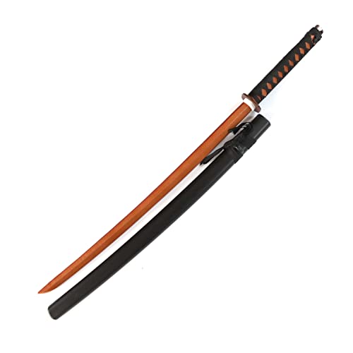 DEPICE Set Bokken beuken touwgreep incl. Saya, ca. 101 cm, gewicht 600 g, echte beuken, bijpassende Saya, inclusief veters, Iaido Aikido