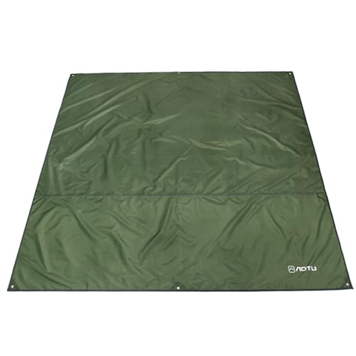 Azarxis Waterdicht tentzeil, dekzeil voor hangmat, tenttapijt, voortenttapijt, voortentvloer voor outdoor, camping, zandstrand (groen, S 1,5 x 2,2 m)