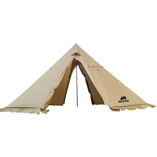 KAREFRI 5-8 personen Tipi Hot Tent met Kachel Jack Camping Piramide Tipi Tent voor Kamperen Backpacken Wandelen, Tipi Tent met Kachel Jack