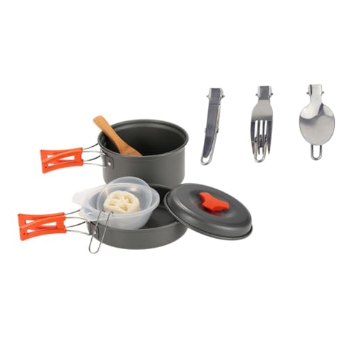 POPETPOP 1 Set Outdoor Camping Pot Camping Accessoires Camping Pannen Camping Koken Gereedschap Draagbare Camping Kookgerei Wandelen Koken Gereedschap Picknick Kookgerei Kit Camping