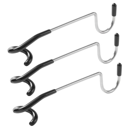 SUPVOX Hangers 3 Stuks Buiten Haak hanger Tentlichthaakhangers Camping Lichtmast Metalen Haakhanger Voor Buiten Kamperen Vormhaak Voor Op De Camping Tenten Metaal Opslag Rubber