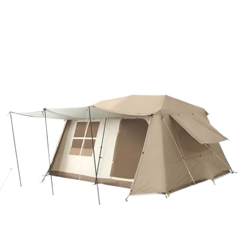 AWHSCP Tent Kamperen Outdoor Noktent Camping Twee Slaapkamers En Een Woonkamer 13㎡ Snel Te Openen Tent Camping Dakrandtent Opzetbare Tent (Color : K, Size : B)